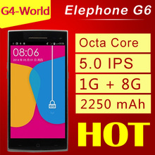 100% Original Elephone G6 5″ 1280*720 MTK6592 Octa Core 1.7GHz 2.0MP 13.0MP 1GB RAM 8GB ROM Multi-Language Wifi GPRS OTG Phone