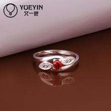 2014 NEW 925 silvering rings ruby Simulated Diamonds Fashion Austrian Crystal Acessories Vintage Jewellery 