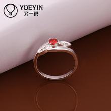 2014 NEW 925 silvering rings ruby Simulated Diamonds Fashion Austrian Crystal Acessories Vintage Jewellery 