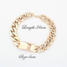 Shadela Fashion Gold Chain Bracelet Necklaces Pendants exaggerated statement necklace jewelry accessories new CX108