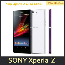 Original Sony Xperia Z L36h LT36h L36i C6603 Mobile Phone 13.1MP camera Quad-Core 5.0″TouchScreen Android Phone Refurbished