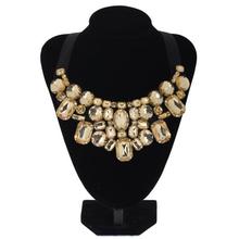 Fashion Brand luxury Statement Necklace For Women Multicolor Crystal Choker Necklaces Pendants Jewlery Bib Collar Necklace