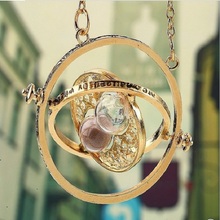 Harry Potter’s Time Converter Turner Hermione Granger Hourglass Necklace Gold-plated Necklace