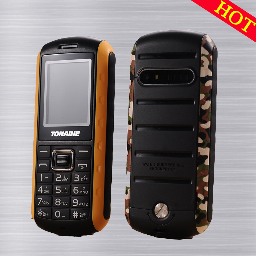 New arrival Tonaine T3 cheap high performance waterproof rugged dustproof shockproof ip67 mobile phone with keybord