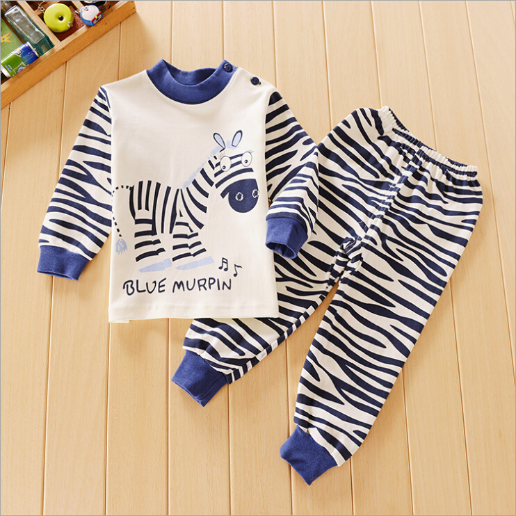 clothes clothing sets suits kids pajamas children 2 piece sleepwear cartoon Shirt Pants 2Pcs Retail 3