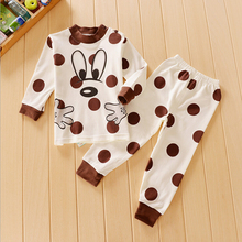 clothes clothing sets suits kids pajamas children 2 piece sleepwear cartoon Shirt Pants 2Pcs Retail 3