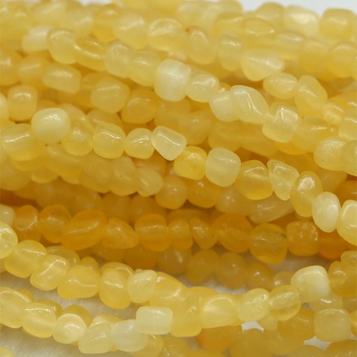 Discount Wholesale Natural Yellow Honey Jade Nugget Loose Beads Free Form Beads 3 12mm Fit Jewelry