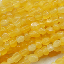 Discount Wholesale Natural Yellow Honey Jade Nugget Loose Beads Free Form Beads 3-12mm Fit Jewelry 16″ 03934