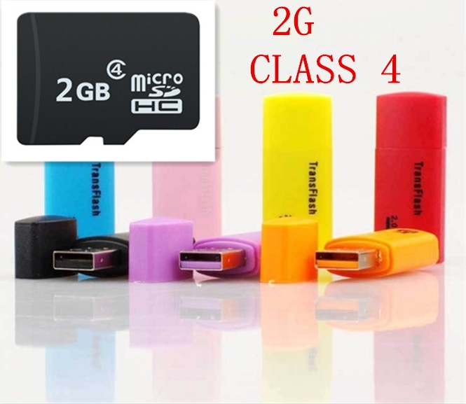 Free Shipping Consumer Electronics Accessories Parts 2G TF Memory Card micro SD Memory Card SD Adapter