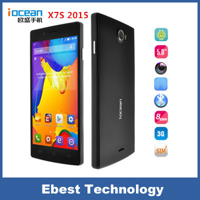  Free shipping iocean X7S 5 2015 Octa Core Android Cell Phones MTK6592 1 7GHz 8GB