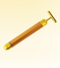 Facial body Skin Double Loop Care Tool Personal Care Brand firming Golden plated Electric massager bar