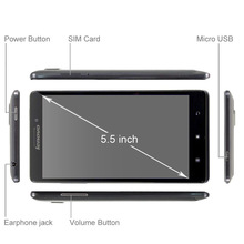 3G Original Lenovo K910 VIBE Z Phone Snapdragon 800 Quad Core Cell Phones 5 5 inch