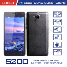 Original Cubot S200 Smartphone Andorid 4.4 MTK6582 Quad Core 8G ROM 5.0” Touch Screen 13.0MP Camera Dual SIM 3G Mobile Phone