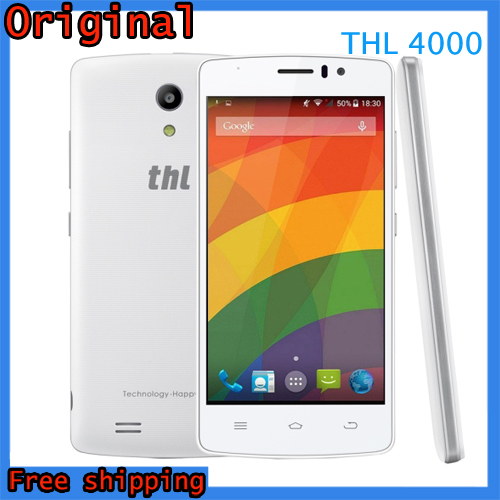 4 7 Original THL 4000 MTK6582M Quad Core Android 4 4 mobile phone 1GB RAM 8GB