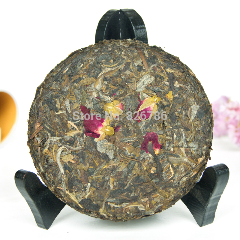 100g Chinese rose puer tea 2014 Yunnan Seven cake puerh tea Natural health pu er tea