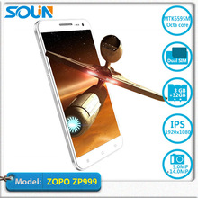 ZOPO phone ZP999 3G RAM 32G ROM Android 4.4 MTK6595M Octa Core 2.5Ghz 4G GPS 5.5” 1920×1080 8MP Dual Sim mobile phone