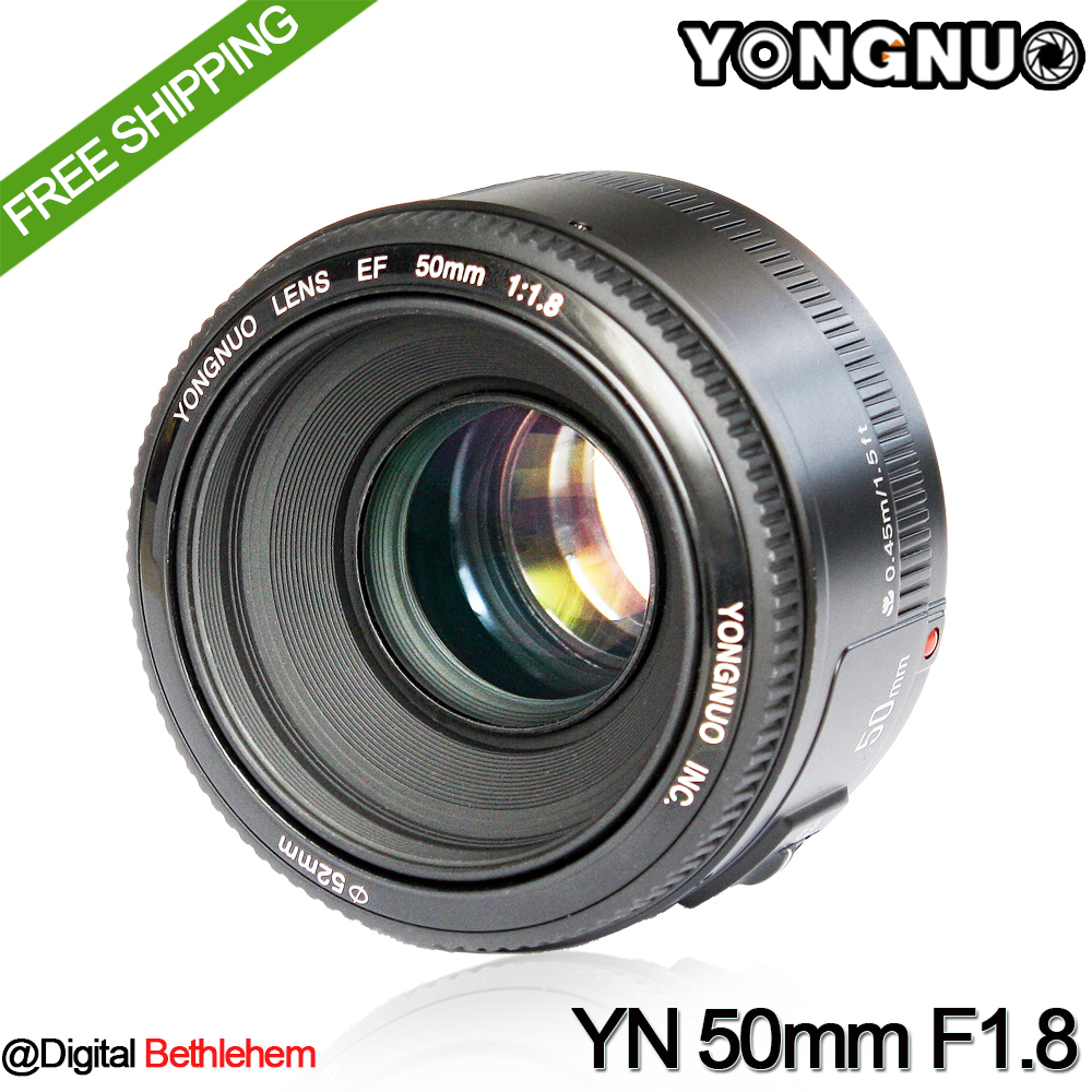 Pre order YONGNUO YN 50mm F1 8 Lens Large Aperture Auto Focus Lens for Canon EOS