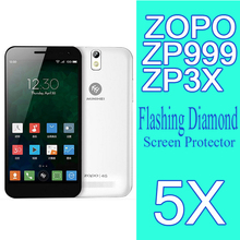 5x In Stock ZOPO 999 ZP999 Mobile Phone Diamond Screen Protector ForZOPO ZP3X ZP 3X ZOPO