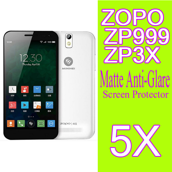 New 4G LTE Phone Premium Matte Screen Protector for ZOPO ZP999 3X MTK6595 Octa Core LCD