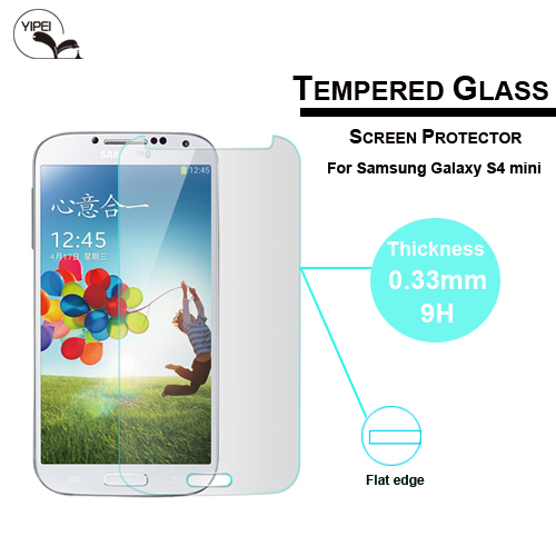 0 3mm plane Tempered Glass Anti explosion For samsung galaxy s4 mini Screen Protector For samsung