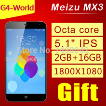 Original MEIZU MX3 Smartphone 5.1″ FHD IPS Octa Core Exynos 5410 2GB RAM 32GB 8.0MP Dual Camera GPS GSM/WCDMA Cellphone