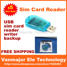 2014 New Mini GSM CDMA CELL PHONE USB 2.0 SIM CARD Copy WRITER READER/Brand Card Reader For Sale