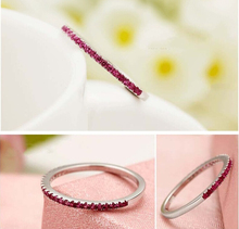 Vintage Women s Rings With Stones White Ruby Amethyst 3 Colors Crystal Jewelry Anillos Anel Big