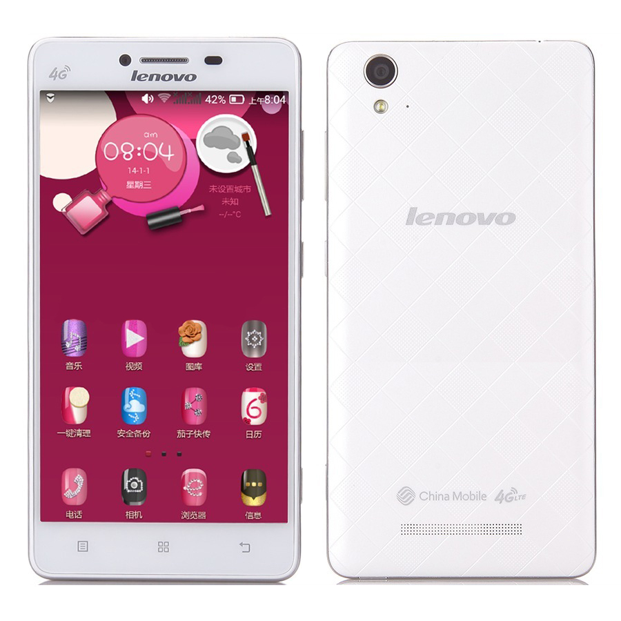 Original Lenovo A858T MTK6732 64bit Quad Core Cell Phones 4G FDD LTE Android 4 4 5