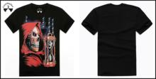Newest Design Hot Sale High Quality Wholesale Hooded Skull 3D Printed Fashion Cotton Brand T shirt