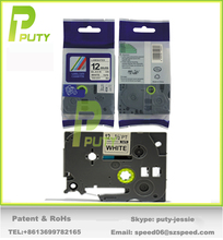 1/2’x23′ black on white 12mm label tape tz-231 TZe-231 tze231 tz tape 12mm