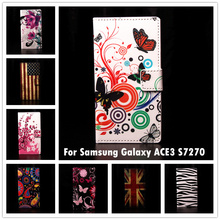 For Samsung Galaxy ACE3 ACE 3 III S7270 7270 S7272 7272 S7275 S7278 Flower Butterfly Flag