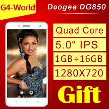 New arrival Doogee Hitman DG850 MTK6582 Quad Core Android4.4 Mobile Phone 5″IPS 1280X720 1GB RAM 16GB ROM 13MP GPS Cell phones