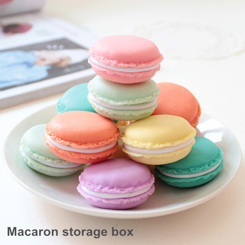 36 pcs Lot Macaron storage box zakka Candy mini teddy organizer for jewelry caixa organizadora Gift