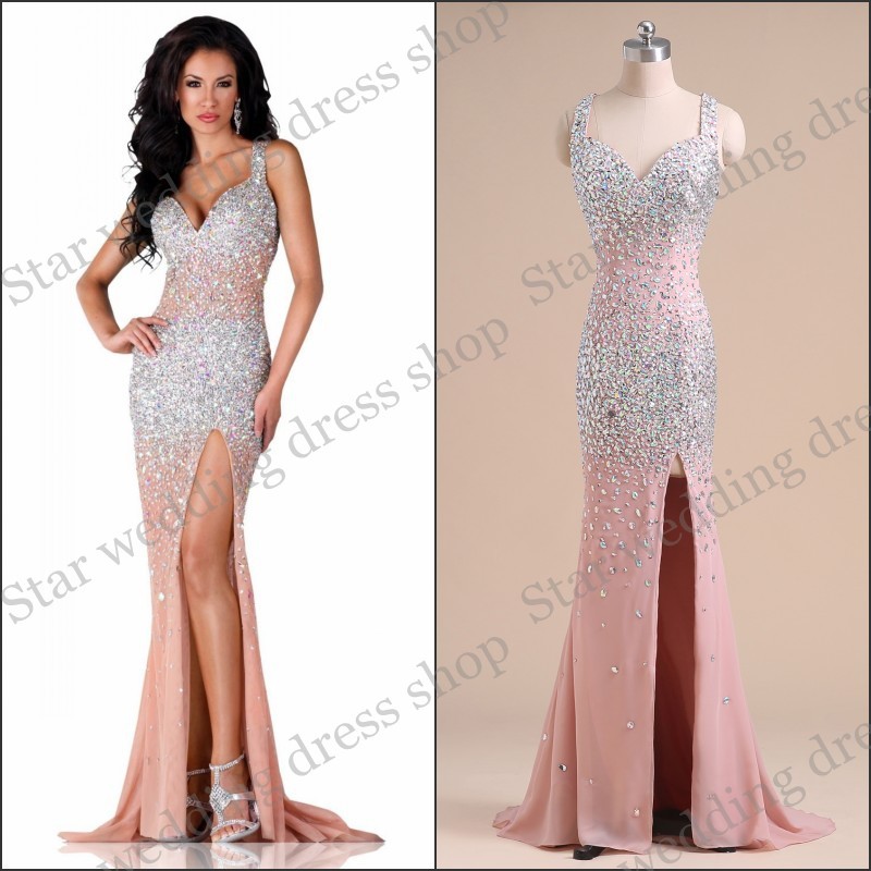 ... Prom-Gown-Fully-Beaded-Crystal-Chiffon-High-Slit-2015-long-fitted.jpg