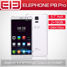 Original 5.7 inch Elephone P8 Pro MTK6592 Octa Core 1.7GHz Android 4.4 Cell Phones 2GB RAM 16GB Dual SIM 13.0MP GPS OTG WCDMA
