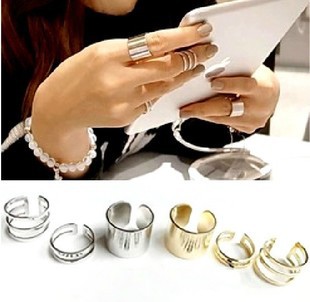 Hot 3Pcs Set Top Of Finger Over The Midi Tip Finger Above The Knuckle Open Ring