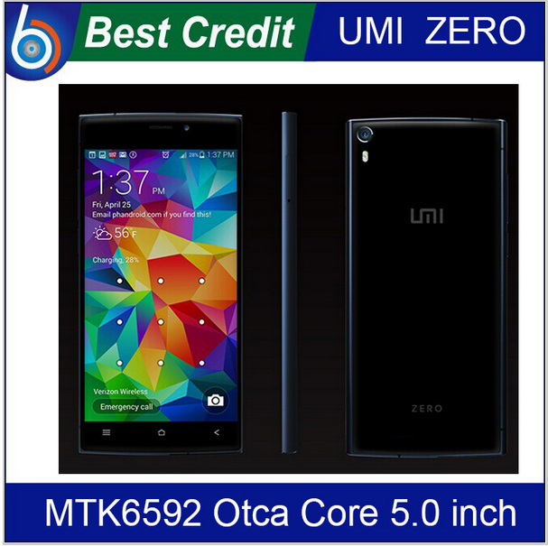 leather case 16gb card as gift UMI ZERO MTK6592T Otca Core Android 4 4 2GB 16GB