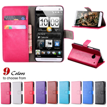 For M7 On Bargain Fashion Wallet Flip Leather Case for HTC One M7 Vintage With Card