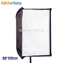 Factory Outlet Photo Studio 80*120cm Umbrella Rectangle Softbox For SpeedLight/Flash Soft Box Camera Reflector