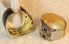 Vintage Enamel wide exaggerated owl bracelets bangles kpop luxury pulseras mujer pulseiras femininas brazalete coruja buho