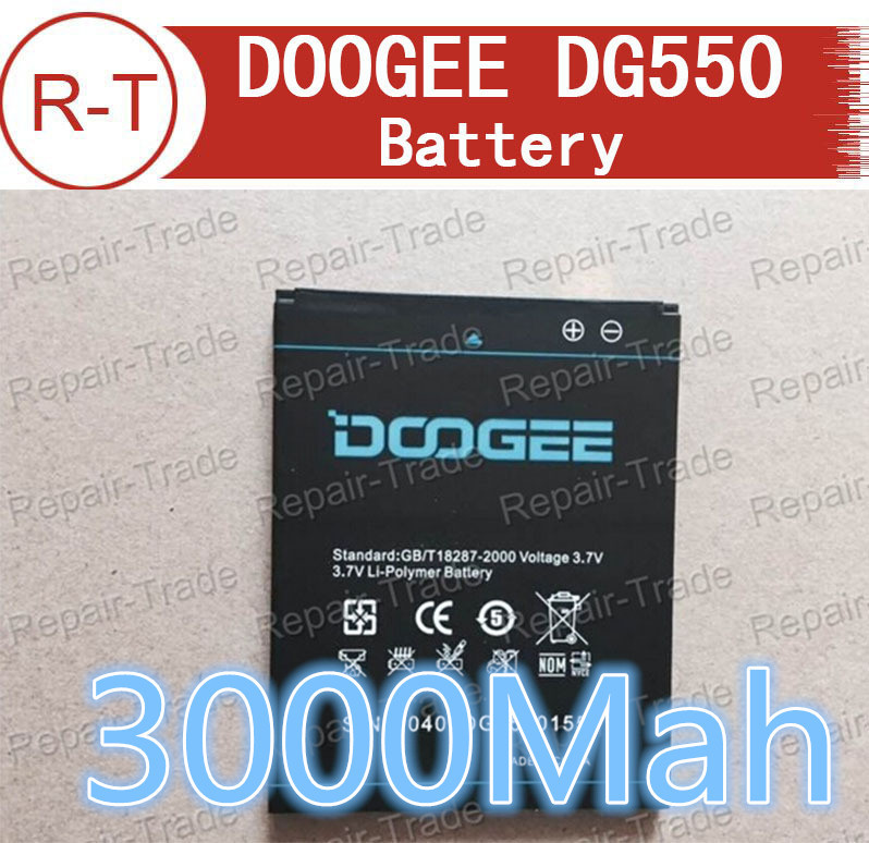 High Quality Original Li Polymer Battery 3000mah Doogee DG550 Phone Battery 3G Cell Phone Free shipping
