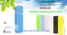 Fashion Perfume Power Bank 2600mah Bateria Externa Portable Charger Powerbank Mobile Phone Carregador De Bateria Portatil