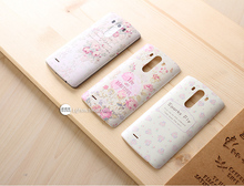 For LG G3 Battery Back Cover Case Plastic 3D Relief Embossing Pattern Phone Bag For LG