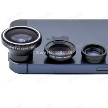 fish eye Lens Wide Angle Macro Magnetic 3 in 1 Lens for iPhone 4S 5 5S Samsung S5 Note4,Mobile Phone lens for iPhone 5s fisheye
