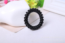 2015 Hot sale black hair rope PLUS black telephone line hair ring rubber band hair jewelry