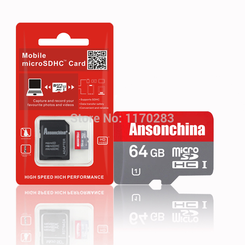Real capacity Red Micro SD Card 4G 8G 16G 32GB 64gb Memory Card Flash Class10 TF