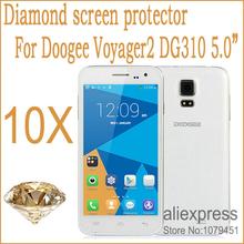 5.0” Mobile Phone Diamond Protective Film For Doogee Voyager2 DG310 Screen Protector Guard Cover Film 10PCS-Wholesales&Shipping