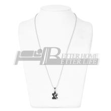 1Pair 2015 New Men s Women s Couple Lovers Stainless Steel Love Heart Puzzle Necklaces Pendants