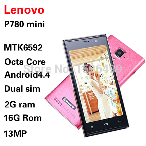 New Lenovo Phone MTK6592 Octa Core P780 mini Phone Android4 4 4 5 3G dual sim