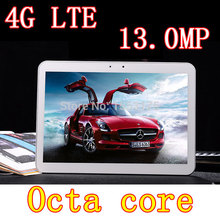 10.1 inch 8 core Octa Cores 2560X1600 DDR 3GB ram 32GB  4G LTE 3G sim card 13MP Bluetooth Tablet PC Tablets PCS Android4.4 7 8 9
